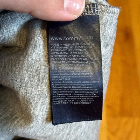 Tommy Hilfiger Dark Blue Polo with Diamond Design - Picture 5 of 6